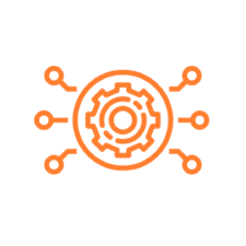 Icon of hub network to illustrate API
