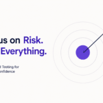Risk-based testing visual showing focus on critical workflows instead of coverage.